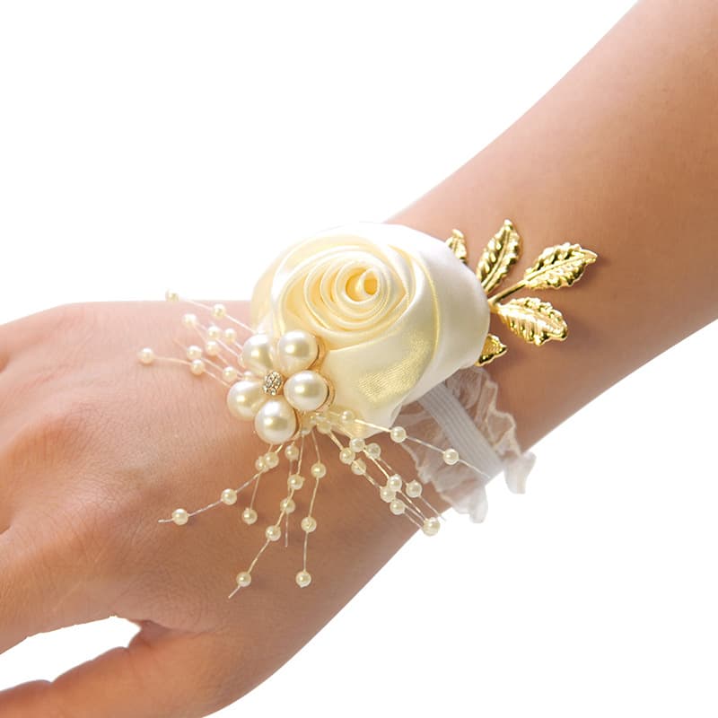 Realistic bridesmaid dress for bride, wrist flower, wedding flowers, for bridesmaid 5