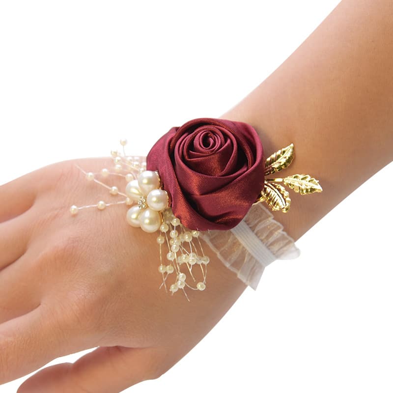 Realistic bridesmaid dress for bride, wrist flower, wedding flowers, for bridesmaid 1