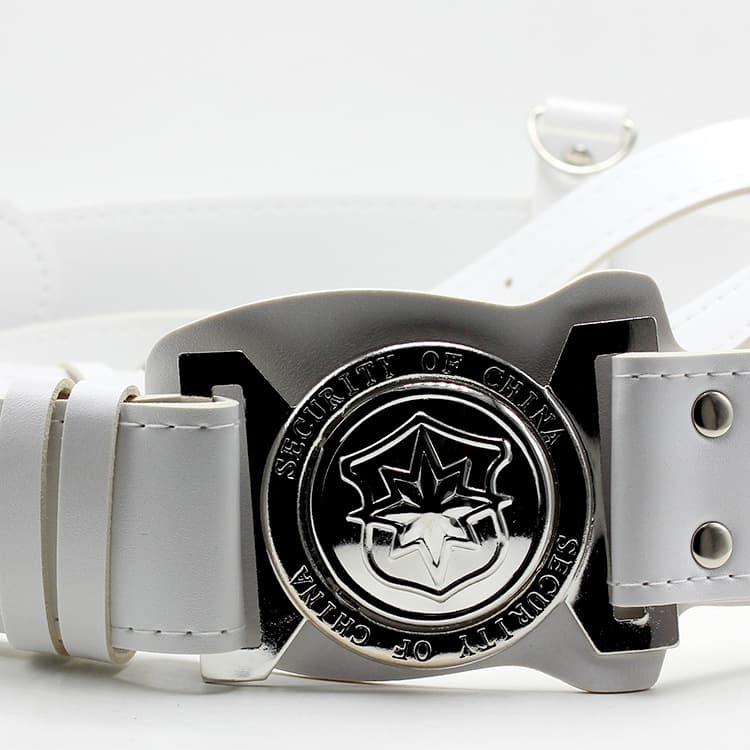 White black belt, bag strap 3