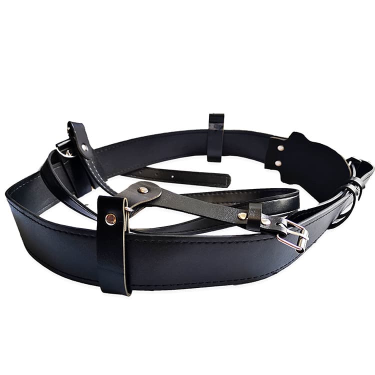 White black belt, bag strap 5