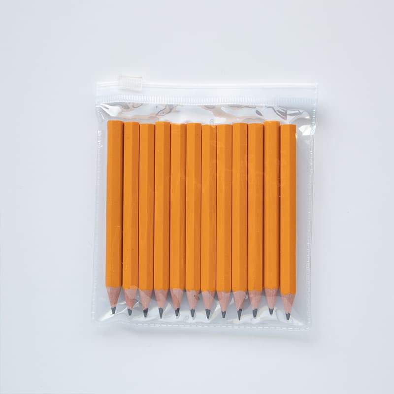 Manufacturer wholesale HB pencil 3.5 -inch round regulations with short pencil children students fans small pencil stationery supplies 2