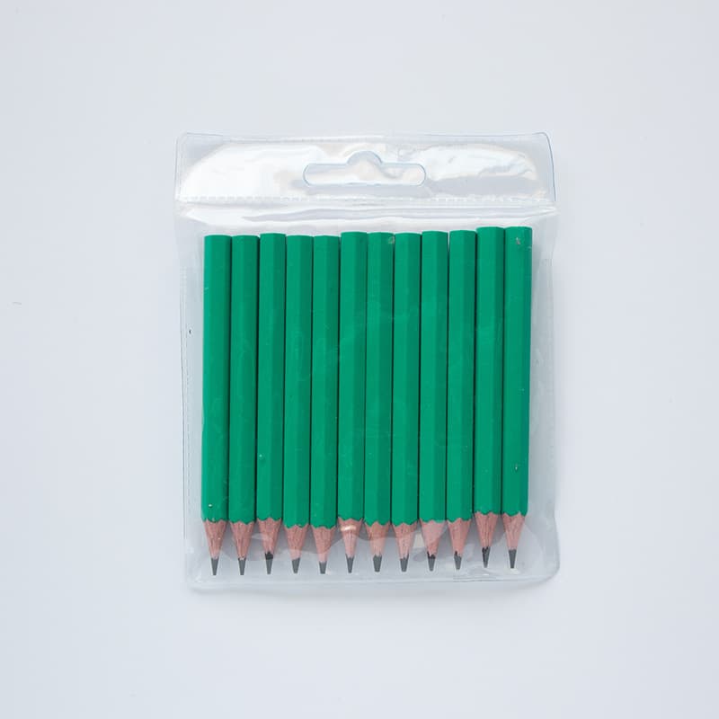 Manufacturer wholesale HB pencil 3.5 -inch round regulations with short pencil children students fans small pencil stationery supplies 4