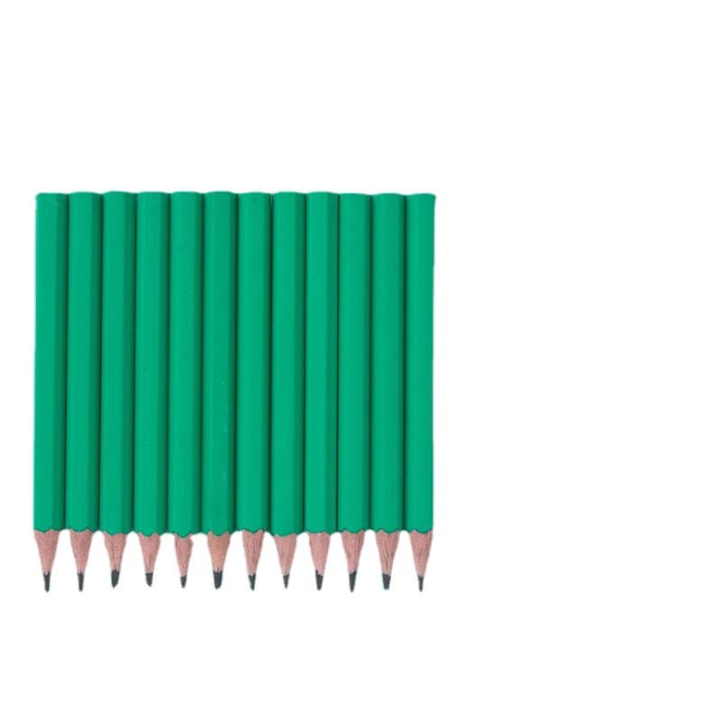 Manufacturer wholesale HB pencil 3.5 -inch round regulations with short pencil children students fans small pencil stationery supplies 5