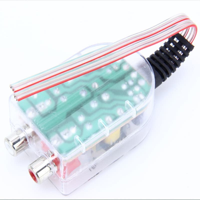 Factory wholesale car horn voltage voltage transparent high rotor low audio converter audio output connector 3