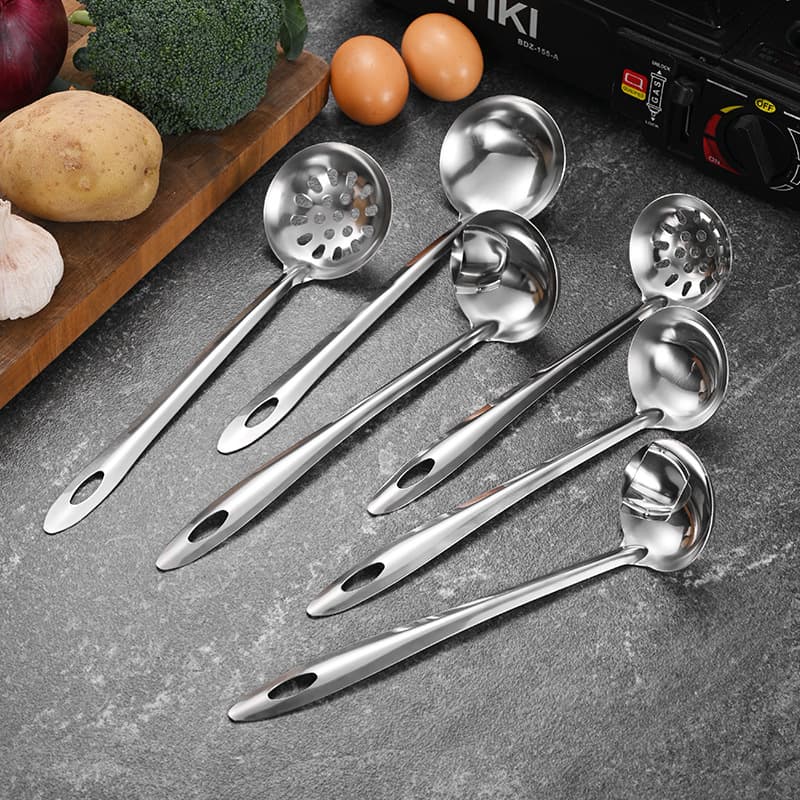 Wholesale non -magnetic stainless steel soup soup soup leaks kitchen cooking light handle hot pot hot pot germ bonus germs can be added with logo 2