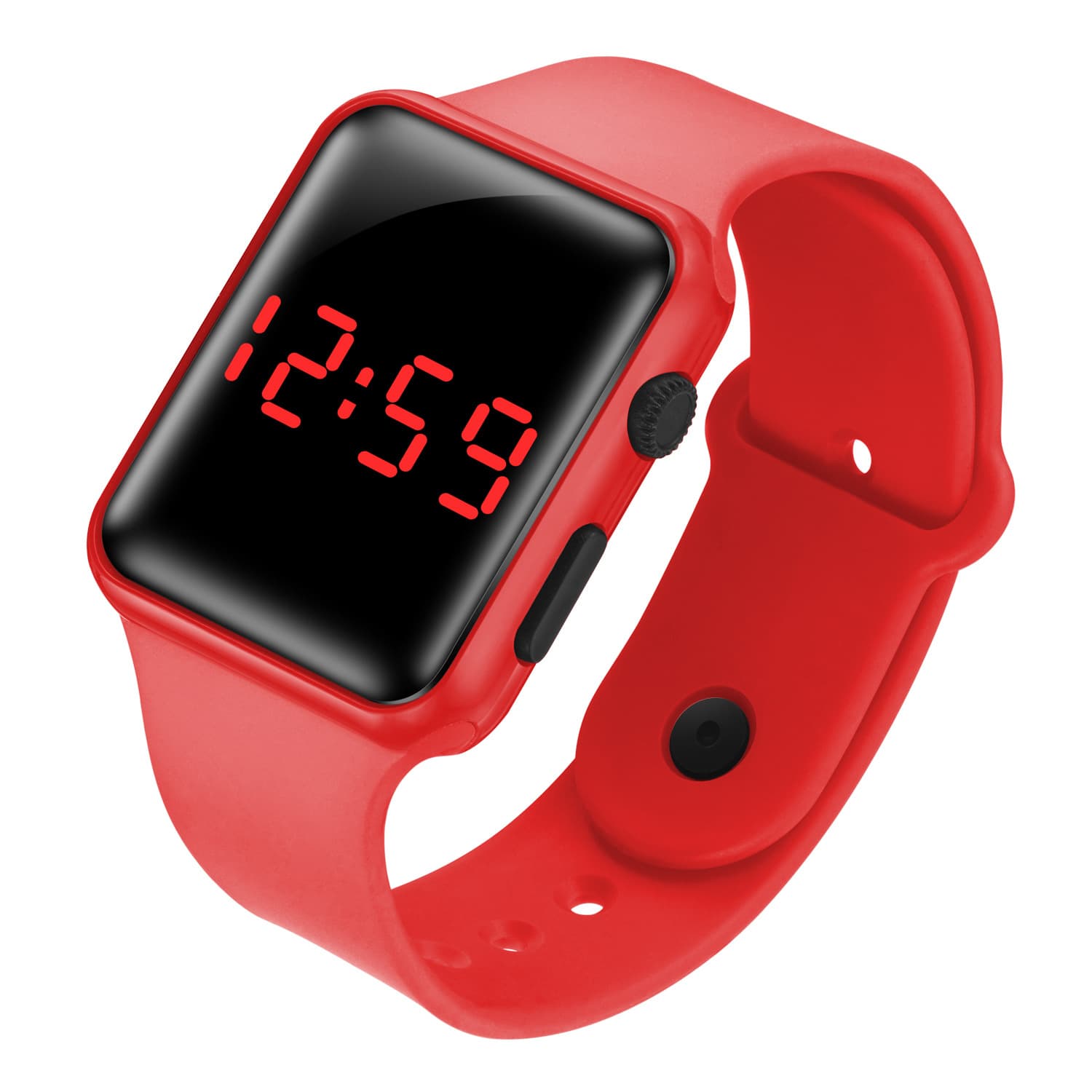 Apple, electronic fashionable square silicone watch, Birthday gift 4