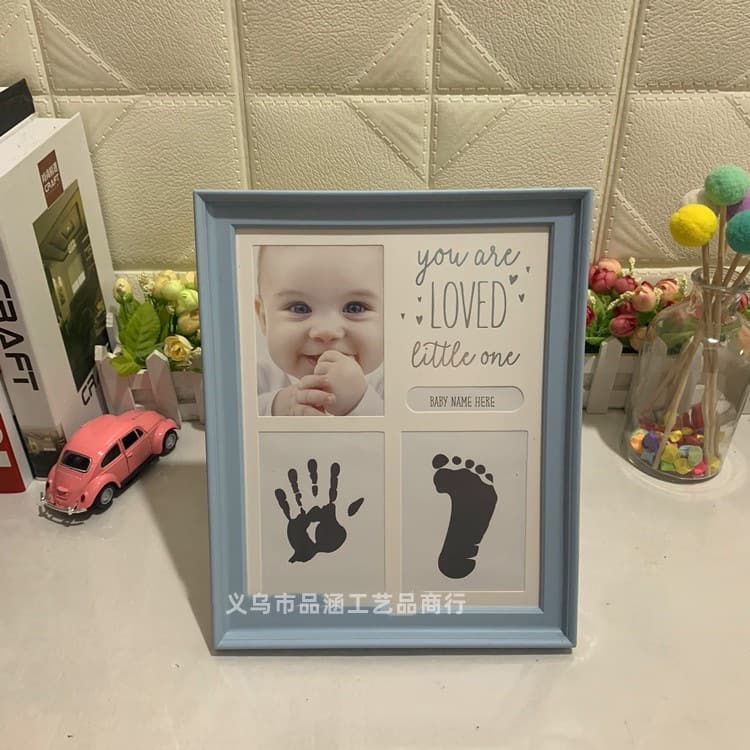 Children's grabber for new born, hands and feet prints, ink pad, souvenir, photo frame, Birthday gift 2