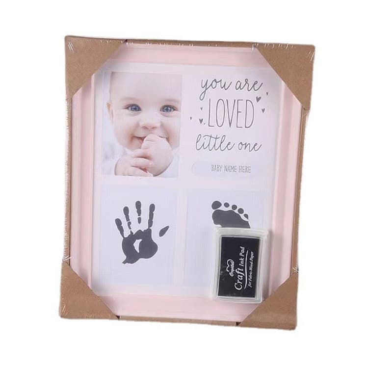 Children's grabber for new born, hands and feet prints, ink pad, souvenir, photo frame, Birthday gift 4