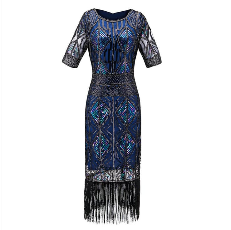 Beaded bracelet handmade with tassels, retro dress sleevless, 2019, Amazon, with sequins 3