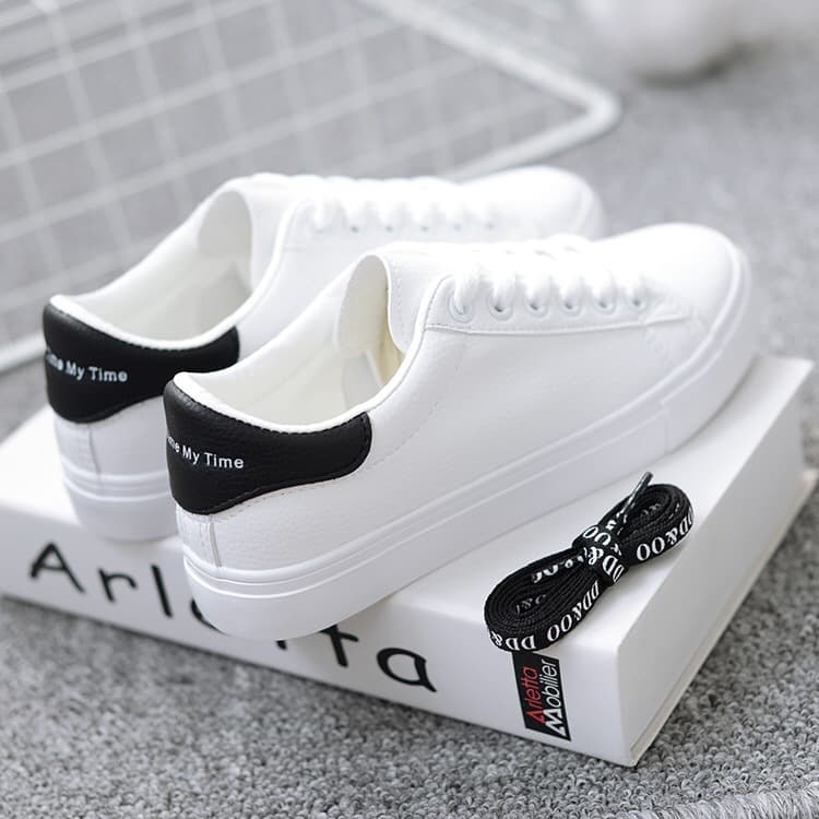 Mesh white sneakers, white shoes for students, Collection Year 2023, internet celebrity, Korean style 4