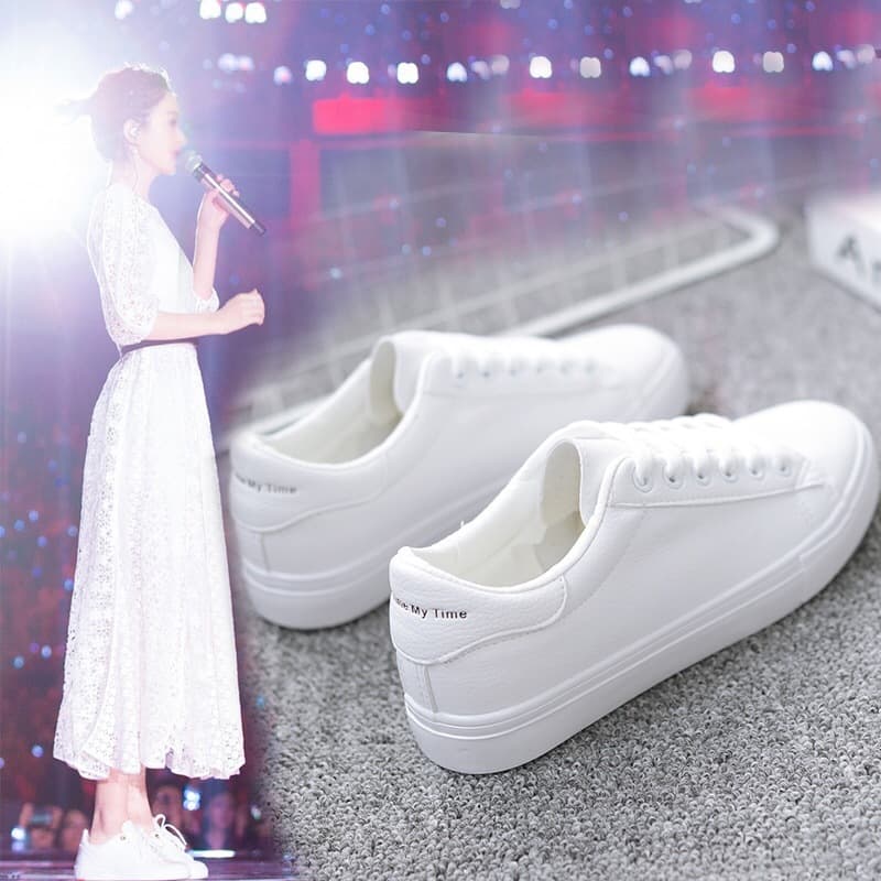 Mesh white sneakers, white shoes for students, Collection Year 2023, internet celebrity, Korean style 1