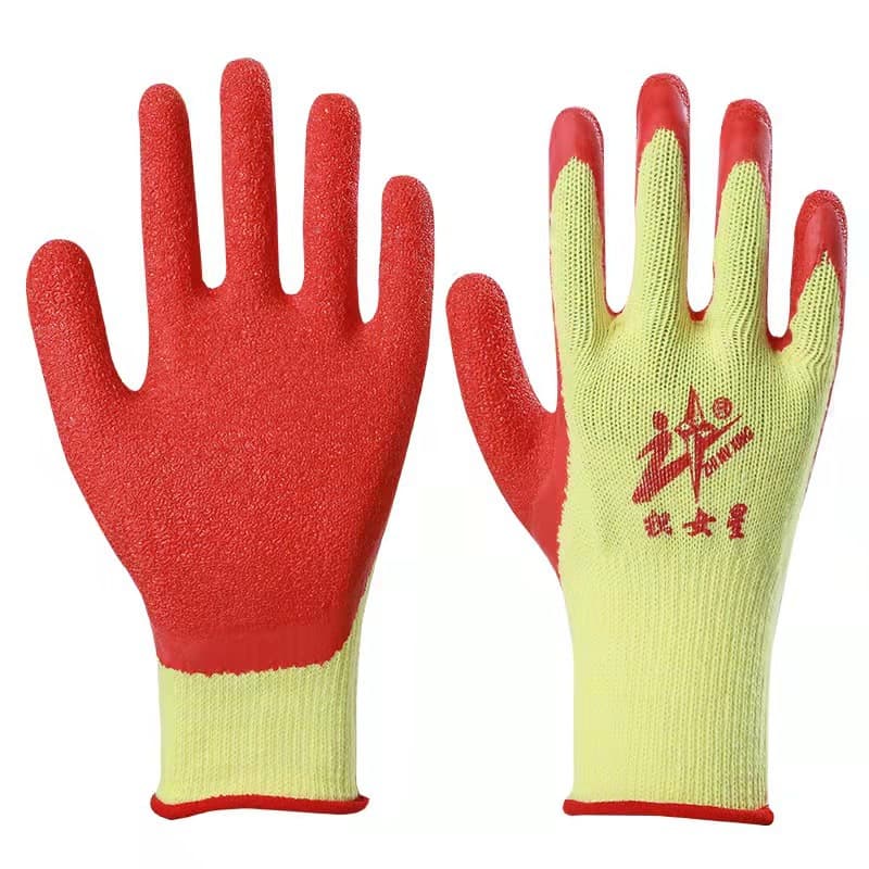 (Wholesale), wear-resistant rubber nylon gloves 5