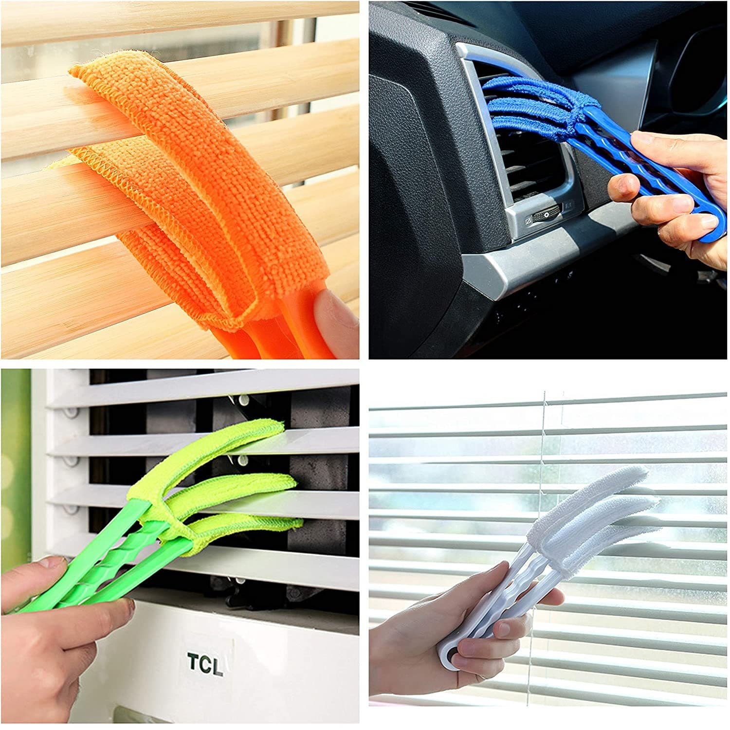 Disassembly shutter brushing car interior outlet gap cleaning brush dust removal cleaning tool vehicle air conditioner brush 2