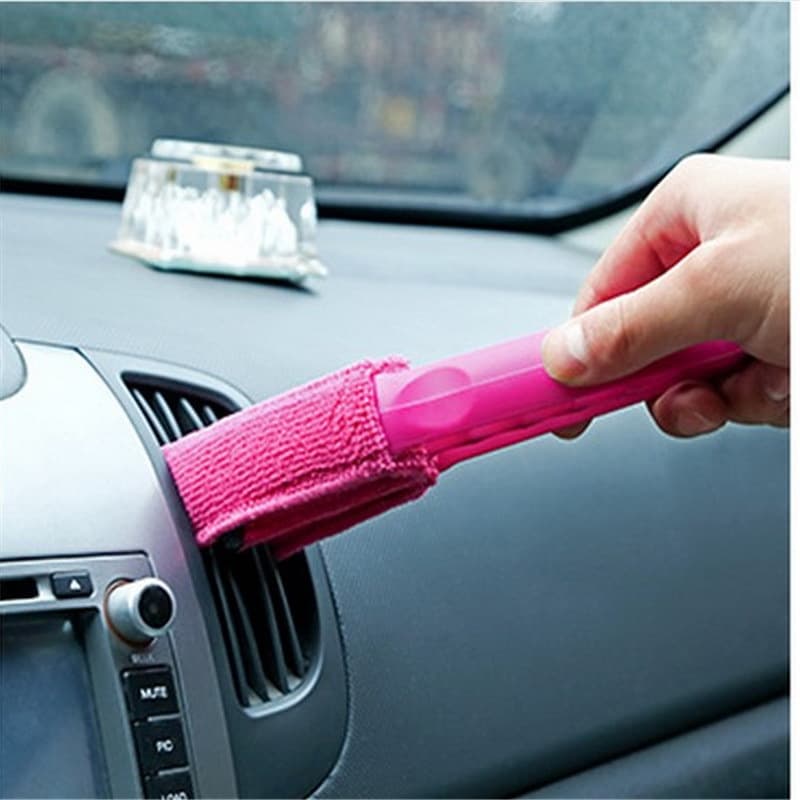 Disassembly shutter brushing car interior outlet gap cleaning brush dust removal cleaning tool vehicle air conditioner brush 3