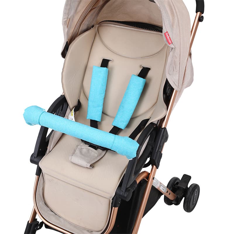 Stroller, gloves, cart, fence, cotton protective case with accessories, gauze protection buckle, eating bib, can bite 2
