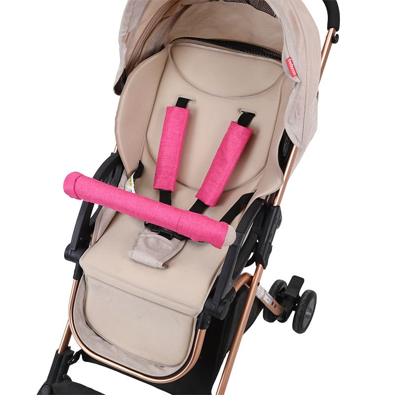 Stroller, gloves, cart, fence, cotton protective case with accessories, gauze protection buckle, eating bib, can bite 3