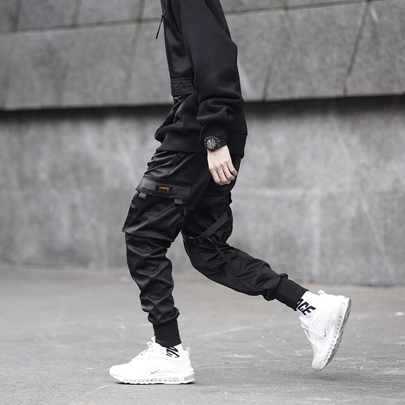 Spring brand trousers for leisure, oversize 3