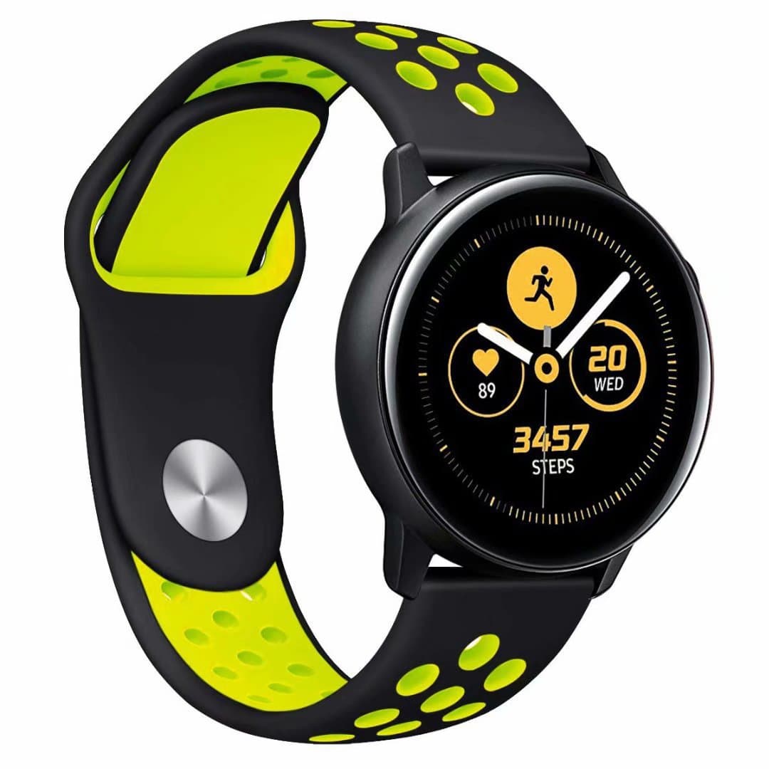 Huawei, samsung, two-color silicone watch strap, 20mm, 22mm 3