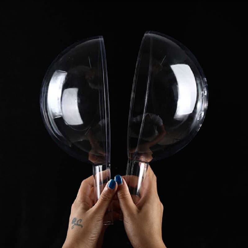 Christmas ball high transparent acrylic ball hollow ball festival decoration gift creative ball plastic ball immortal flower hanging ball 4