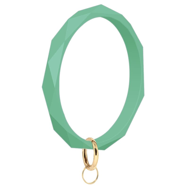Silicone bracelet, golden keychain, car keys, accessory 5
