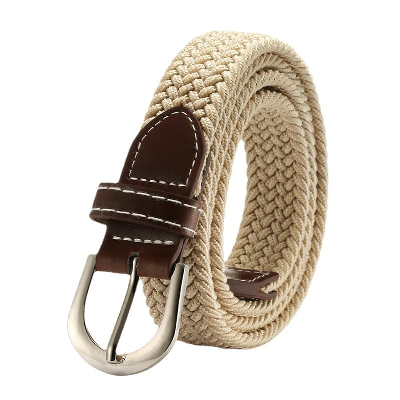 (Wholesale), solid color elastic woven belt, city style, elastic waist 5