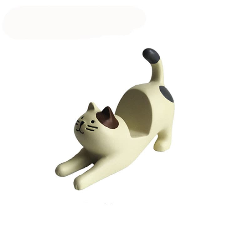 ZAKKA groceries stretch cat mobile phone holder tablet ipad stand gift resin crafts small ornaments shape 4