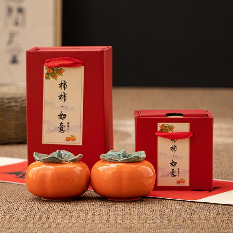 Persimmon Tea Tibetan Persimmon Ruyi Cefin Gar Wedding Gift Candy Bar Ceramics Timstead Shop Sugar Box Specials 4