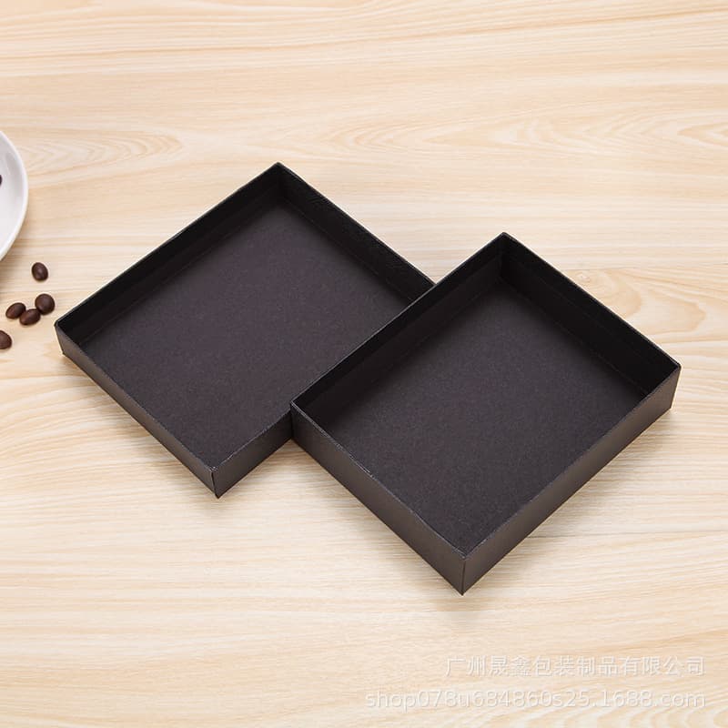 Rectangular wallet, black necklace, box, keychain, custom-made, Birthday gift 2