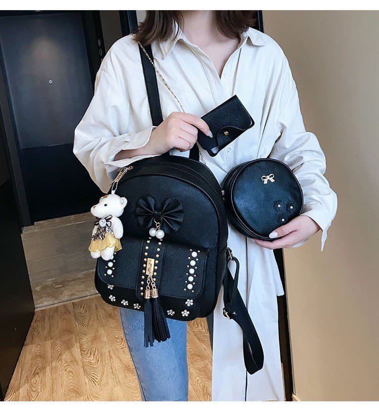 Cute children's backpack, shoulder bag, fashionable school bag for early age, Korean style 4