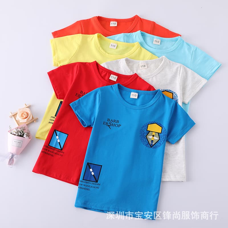 (Cross-border trading), (Wholesale), summer children's short sleeve T-shirt, overall, children's clothing 2