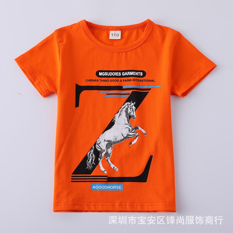 (Cross-border trading), (Wholesale), summer children's short sleeve T-shirt, overall, children's clothing 3