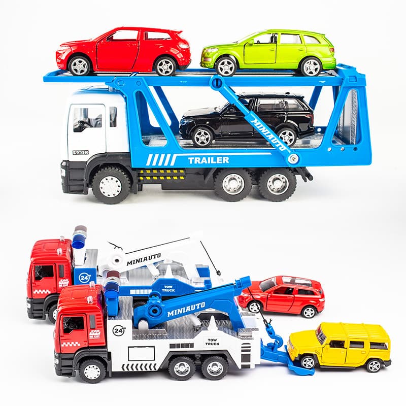 Warrior, (Wholesale), trailer, transport, children's toy car for boys, Birthday gift 4