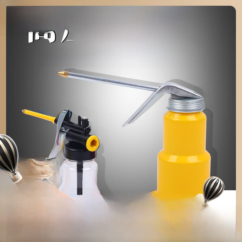 Machine oil pot Household oil gun long mouth injection high -pressure manual transparent tanker lubricating gear oil injection device