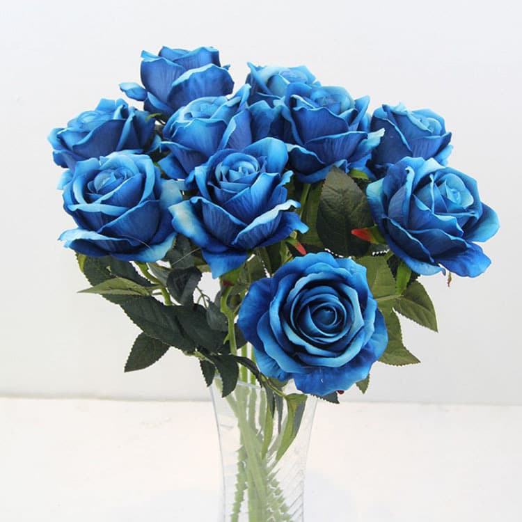 Simulation single acacia rose high -simulation fake flowers fake silk flowers artificial velvet flower simulation plant 4