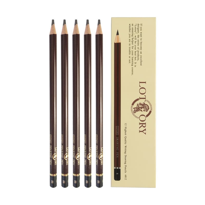 老人头 Sketch pencil 2H-12B pencil art drawing painting Sketch sketch 4B pencil 6B wholesale single 5
