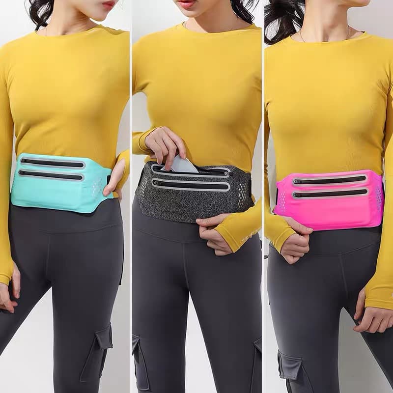 Waterproof ultra thin sports mobile phone with zipper, belt bag, direct factory sales 3