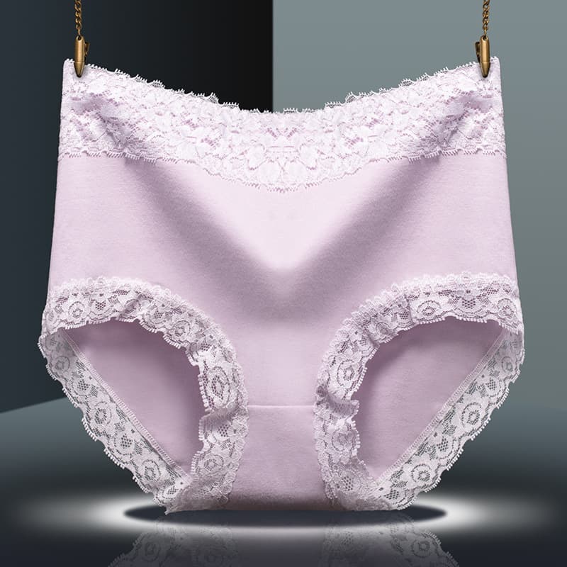Underwear, cotton trousers, lace sexy comfortable waist belt, pants, plus size, high waist 2