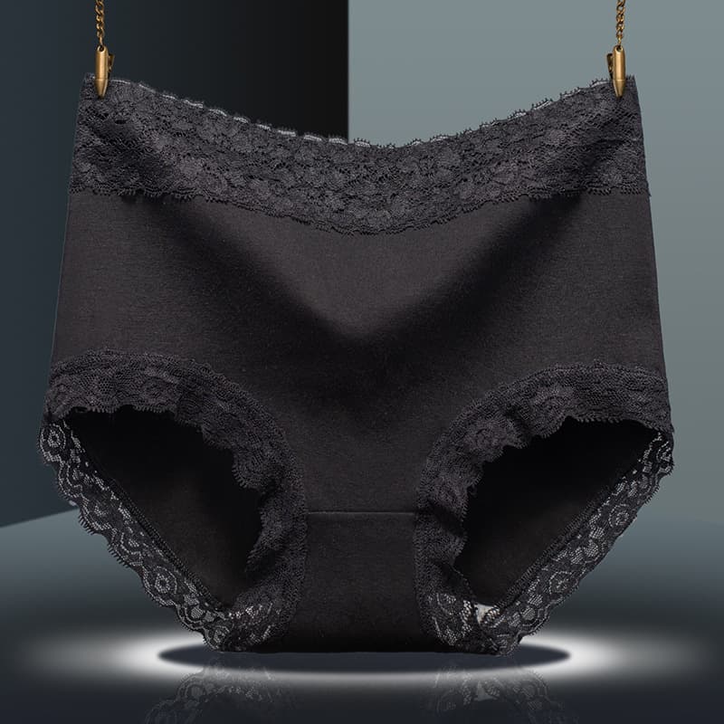 Underwear, cotton trousers, lace sexy comfortable waist belt, pants, plus size, high waist 4