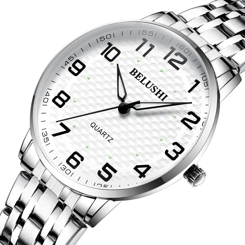 BELUSHI Waterproof Quartz Watch for Elderly - Swiss Style 5