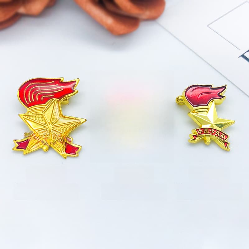 China Young Pioneer Based Metal Essence Baseball Bai Shao Team Huimou Iron Breast Breast Craftsmanship Wholesale 2