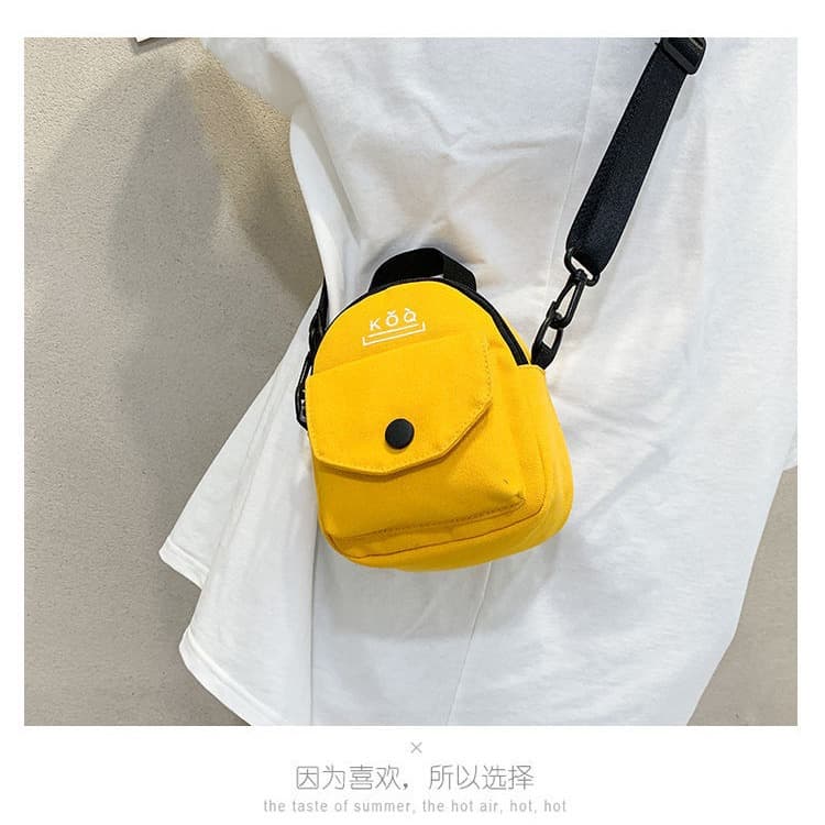 Shopping bag hip-hop style, universal small bag, solid color one-shoulder bag
