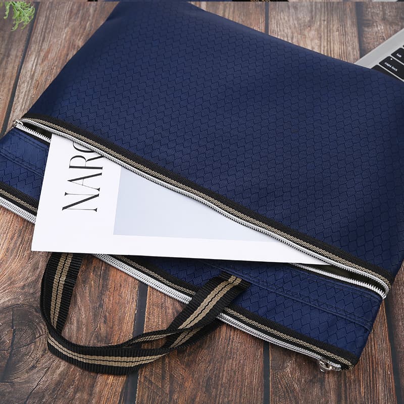 Handheld materials set with zipper for documents for men and women, custom-made, increased thickness 4