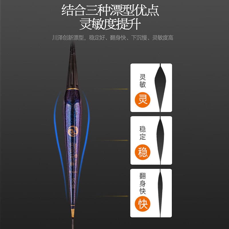 Induction Drifting electronic bite hook Discolory floating water without shadow luminous bite hook Change color sensing electrons 2