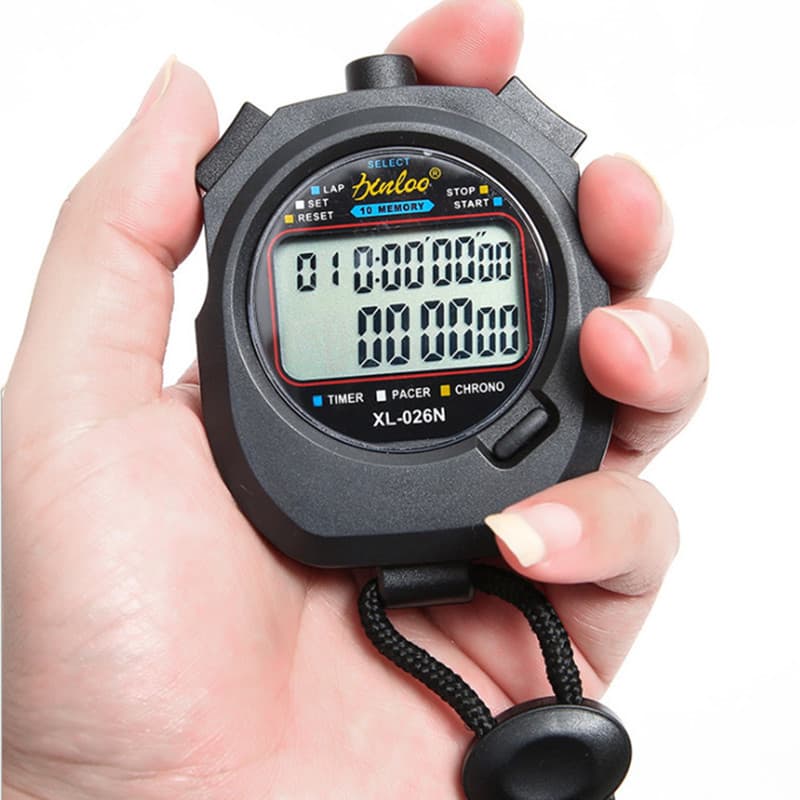 Double row waterproof non-slip universal electronic digital stopwatch, timer