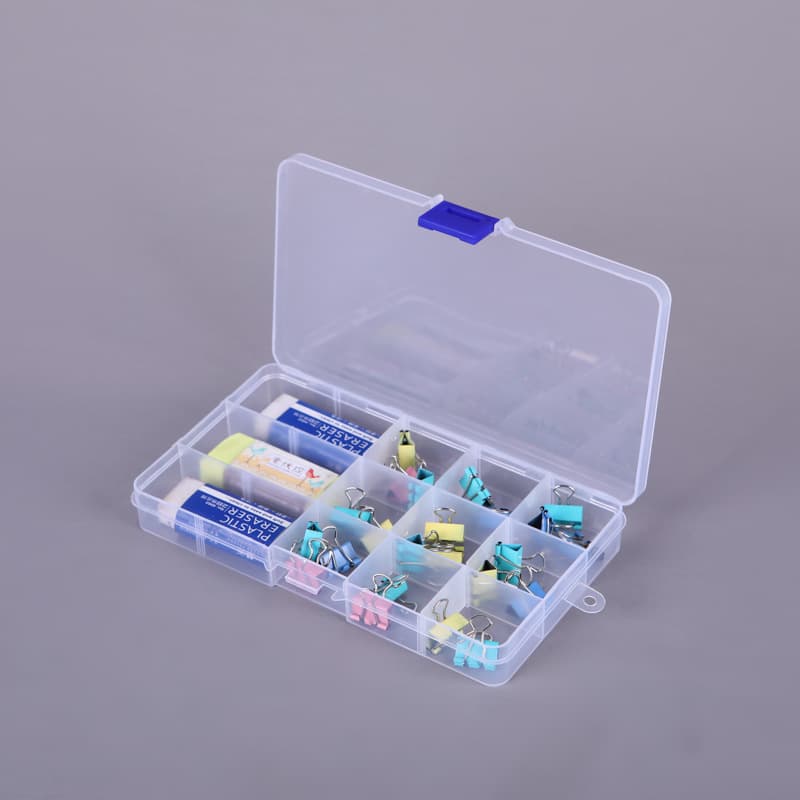 Transparent plastic removable accessory, storage box, 15 cells 4