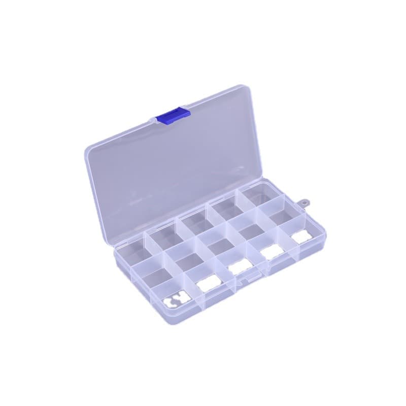 Transparent plastic removable accessory, storage box, 15 cells 5