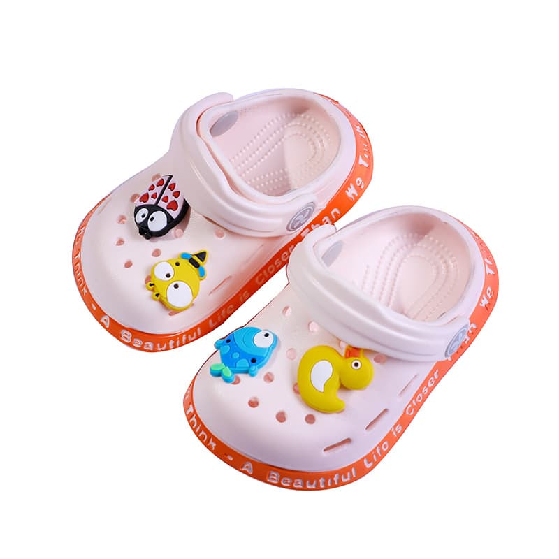 Children's cartoon sandals for early age, children's bag, non-slip beach Crocs-style slippers, 1-3 years, closed toe, soft sole 5