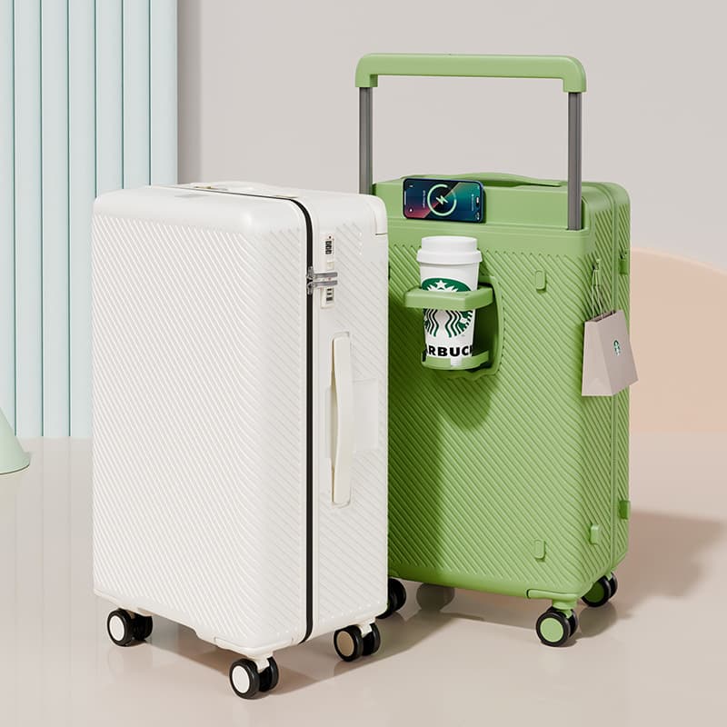Universal suitcase on wheels, custom-made, 20 inch 2