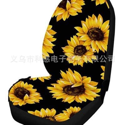 Seat solar-powered, chair, set, steering wheel, sunflower, 7 pieces 5