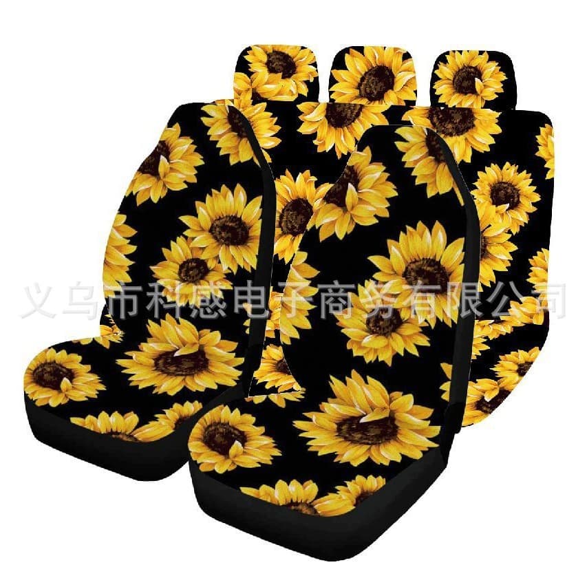 Seat solar-powered, chair, set, steering wheel, sunflower, 7 pieces 1